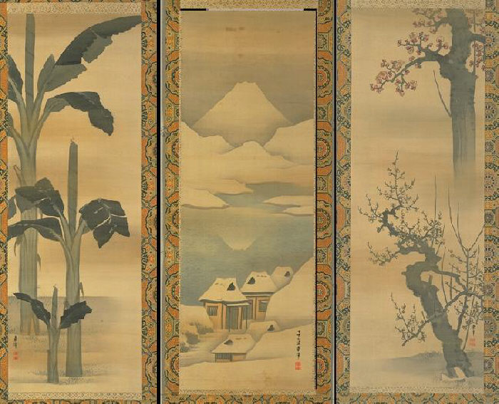「仙台の近世絵画　対幅」